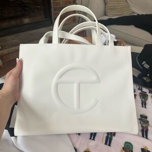 Telfar Ivory Tote Bag